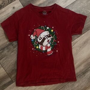 Bucees Christmas Tshirt Never Calm Always Bright Holidays Red Kids Size YS